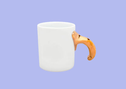 Mug-AN Taza de porcelana blanca